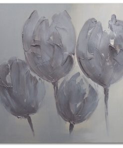 "Tulips In Neutral" Original Oil Painting On Canvas