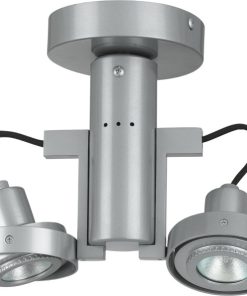 12V, MR-16, 2 Lights, 50W Max Ea Tr - Silver