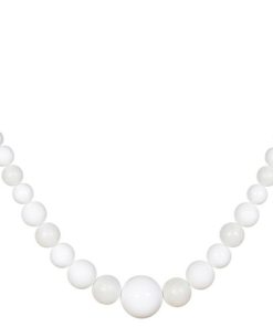 11' Commercial Matte and Glitter Shatterproof Christmas Ball Garland, White