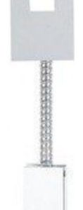 12 Inch 1W 1 LED Retrofit Main Square Faceplate Stainless Steel Finish