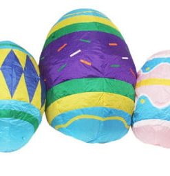 10' Inflatable Lighted Easter Eggs Outdoor Decoration