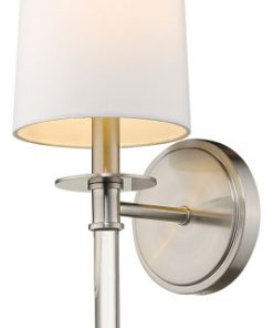 Z-LITE 808-1S-BN 1 Light Wall Sconce, Brushed Nickel
