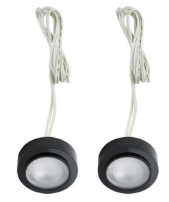 Zeepuk 3-Light Kit, Black With Frosted Glass