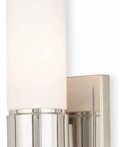1-Light Polished Nickel ADA Wall Sconce/ Bath Vanity