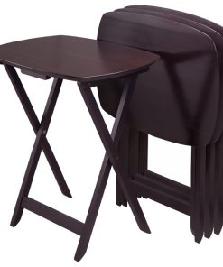 Winsome Wood Transitional Dark Espresso Composite Wood Table Set 92423