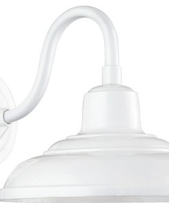 12"x16" Outdoor Hood Lantern, Studio White