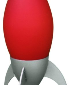10.5"H Kid'S Red Rocket Table Lamp