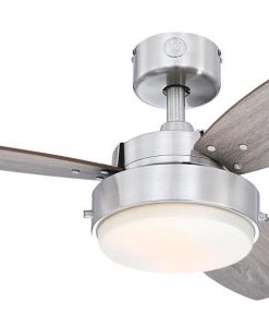 Westinghouse 7305000 Alloy 42" 3 Blade LED Ceiling Fan - Brushed Nickel