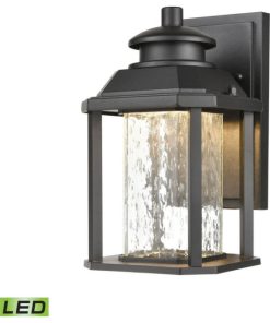 10 Inch 11W 1 LED Rectangular Outdoor Wall Lantern - Traditional Porch Light