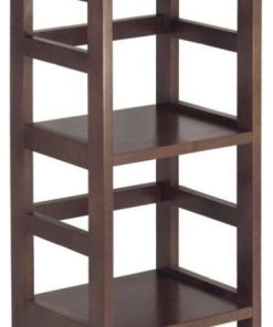 Winsome 2 Section Shelving Unit in Espresso Beechwood