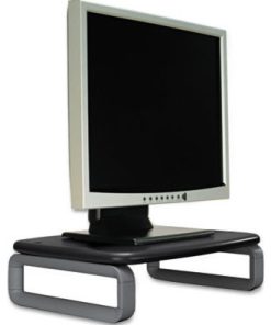 Monitor Stand Plus with SmartFit System, 15 1/2 x 12 x 6, Black/Gray