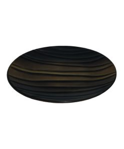 Yosemite Decorative Ceramic Plate With Brown Golden Highlights YCERA-C689-3