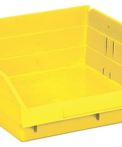 Economy Shelf Bin 11-5/8" x 11-1/8" x 4" Yellow 8 Pack