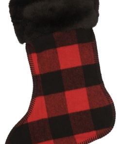 14"x20" Stocking Sock, Buffalo Plaid
