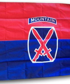 10th Mountain Division, 3'x5' Nylon Flag