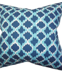 Welcome Geometric Floor Pillow, Yellow