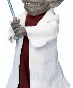 12" Battery-Operated Star Wars Yoda With LED Light Saber Treetop