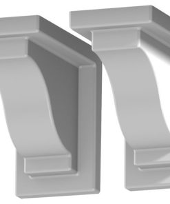 Yorkshire Decorative Window Box Brackets, Per Pair, White