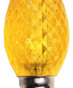 Yellow LED C7 Christmas Light Bulbs - Pack of 25