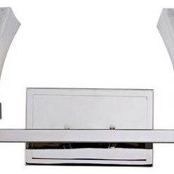 Z-Lite Pershing 2-Light Polished nickel Vanity Light