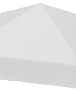 Whitehall Products Superior Mailbox Post Cap, Fits all 4"x4" Post, White