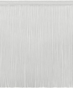 11 Yard Value Pack of 8 Inch Chainette Fringe Trim, Style# CF08 Color: WHITE - A