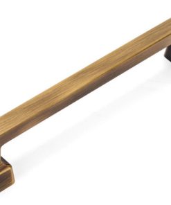 [10-PACK] Cosmas 1481-160BAB Brushed Antique Brass Modern Cabinet Pull