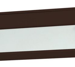 ZeeLite 1-Lamp Cabinet Light, Bronze and Diffused Glass