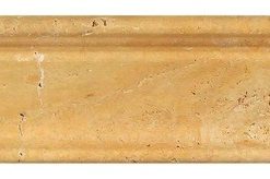 12 Honed Travertine Crown Molding, 2 1/2 X 12