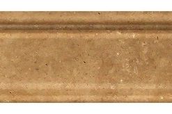 12 Honed Noce Travertine Crown Molding, 2 1/2 X 12