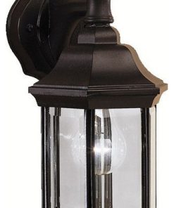 1 light Small Outdoor Wall Mount - Traditional inspirations - 12 inches tall by