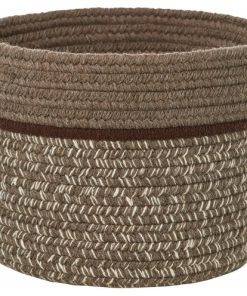 Woolmade Natural Wool Basket Mocha 14''x10''