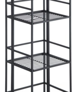 Xtra Storage 4 Tier Folding Metal Shelf