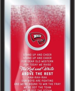 Western Kentucky 26"x15" Fight Song Mirror by Holland Bar Stool Company