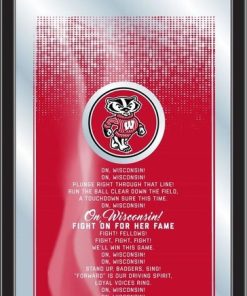 Wisconsin 26"x15" Fight Song Mirror by Holland Bar Stool Company