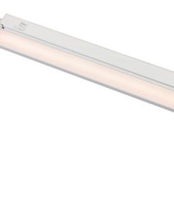 12W 1 LED Utility Light White Finish Clear Glass - Under Cabinet - Strips