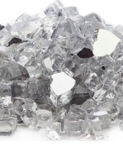 10lb Jug Silver Reflective Fireglass for Fire Pits