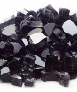 10 lb Black Reflective Fireglass