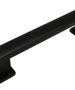 [10-PACK] Cosmas 702-3.5FB Flat Black Contemporary Cabinet Pull