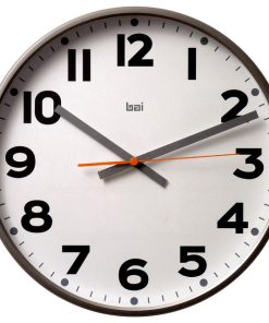 15" Jumbo Wall Clock Madison Gunmetal