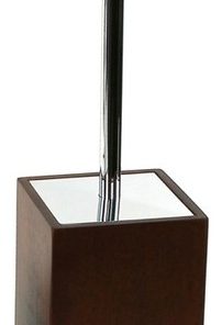 Wood Free Standing Toilet Brush, Brown