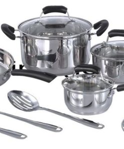 11Pc Stainless Steel Cookware Set