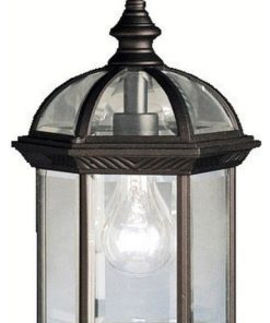 10W 1 LED Outdoor Hanging Lantern - Traditional inspirations - 13.5 inches tall