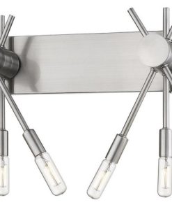 Willsboro 6-Light Bathroom Vanity Fixture, Polished Nickel Finish