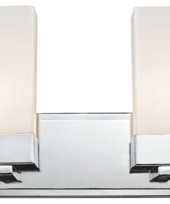 Z-Lite Sapphire Contemporary Chrome 2-Light Bathroom Vanity Light