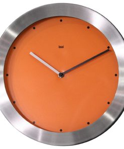 11" Brushed Aluminum Wall Clock Signature