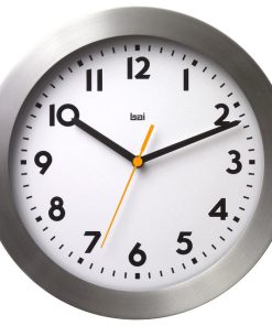 11" Brushed Aluminum Wall Clock Landmark