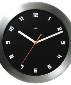11" Brushed Aluminum Wall Clock Milan