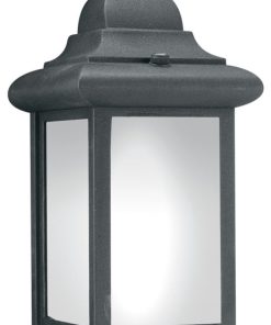 Windbrook Wall Lantern Black 1x13W 120V