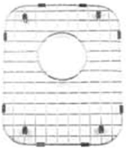 Whitehaus WHNC3721SG Matching Grid for Small Bowl of Model - Stainless Steel